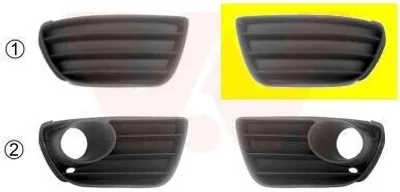 Obrázok produktu pre VAN WEZEL 1622591 Kryt predného ľavého nárazníka pre FIAT PUNTO (188)