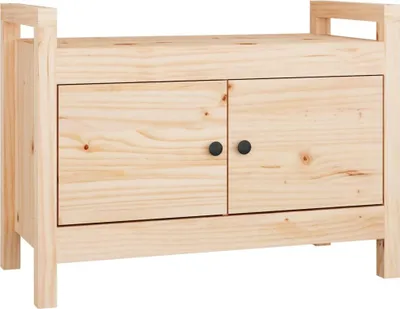 Obrázek produktu pro vidaXL Lavice do předsíně 80x40x60 cm Masivní borovicové dřevo