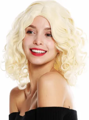 Produktbild von WIG ME UP Perücke schulterlang Locken Mittelscheitel Hellblond GFW3200-613