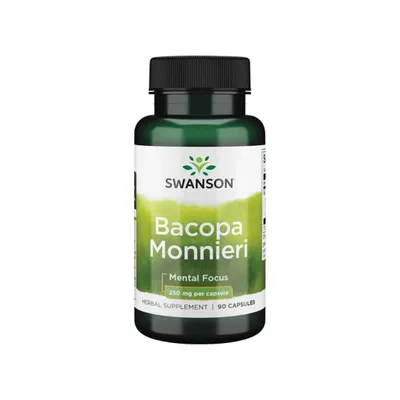 Zdjęcie produktu dla Bacopa Monnieri 250 mg 90 kapsułek Swanson Health Products
