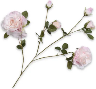 Produktbild von Kunstblume von Silk-ka – Seidenblumen-Rosenzweig, rosa, 94 cm