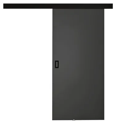 Produktbild von MIRJAN24 Schwebetür Werdi, Stilvoll Zimmertür, Wohnzimmer, Praktisch (Größe: 100 cm, Farbe: Graphit)