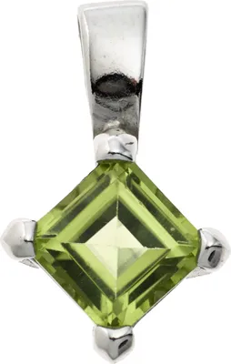 Produktbild von JOBO Anhänger 925 Sterling Silber rhodiniert 1 Peridot grün