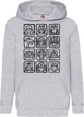 Produktbild von Kinder Kapuzenpullover Transformers, 9-11 Jahr - 140 / Grau