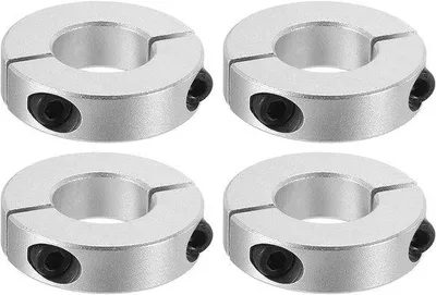 Obrázok produktu pre Hliníková svorka s priemerom 22 mm pre priemyselné stroje s vonkajším priemerom 45 mm a hrúbkou 12 mm – zinková farba