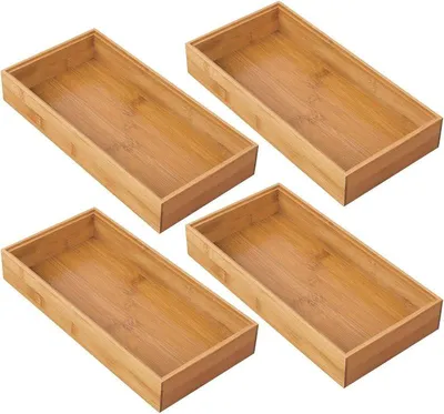 Produktbild von mDesign Aufbewahrungsbox Schubladenbox Organizer Besteckkasten 4er Set