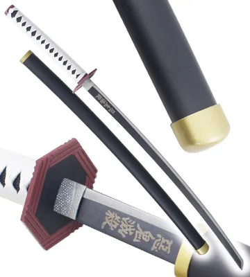 Produktbild von Anime Cosplay Katana Giyu Tomioka Schwert aus Stahl Kimetsu No Yaiba Saber