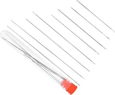 Zdjęcie produktu dla LiebeWH 8 sztuk igieł do beadingu, igły nasienne ze średnim otworem, cienkie koraliki, nawlekanie, szycie, haftowanie, narzędzia, naszyjnik, tworzenie biżuterii, akcesoria