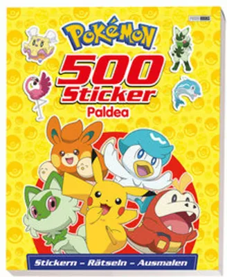 Produktbild von Pokémon: 500 Sticker Paldea - Stickern - Rätseln - Ausmalen