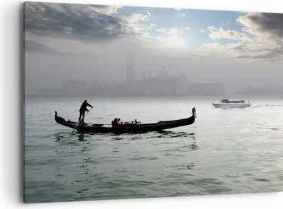 Produktbild von Bild auf Leinwand - Leinwandbild - Venedig italien stadt wasser - 100x70cm - Wand Bild - Wanddeko - Leinwanddruck - Bilder - Kunstdruck - Wanddekoration - Leinwand bilder - Wandkunst - AA100x70-2669