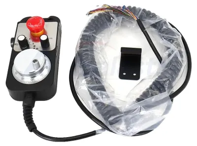 Produktbild von CNC-Handrad, 100 Impulse, Not-Aus-Funktion, 6 Achsen ohne Stecker