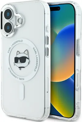 A clear product shot of a phone case with a phone inside, presented diagonally.
