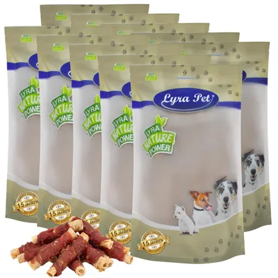 Produktbild von 10 kg Lyra Pet® Kaurollen mit Entenbrust natur