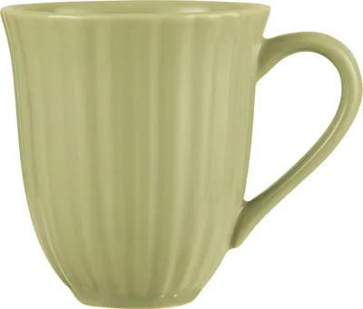 Produktbild von IB Laursen MYNTE Becher Rillen Grün HERBAL GREEN Keramik Geschirr Tasse 250 ml