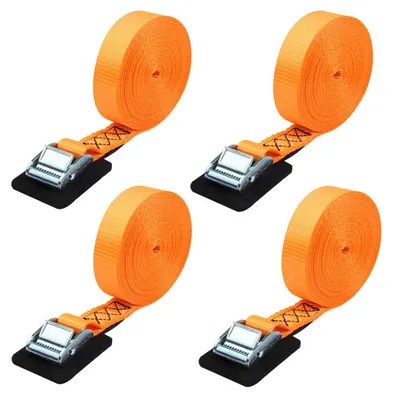 Produktbild von Zurrgurt 20ft, gepolsterte Cam Lock Schnalle, 4er-Set, 1000 lbs Tragkraft, für Ladungssicherung