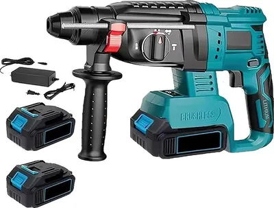 Produktbild von Elektrischer Bohrhammer, wiederaufladbar, hohe Schlagrate, Mit 2XBattery