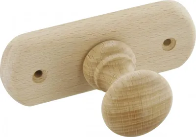 Produktbild von Garderobe aus Holz Eco Naturholz Buche 1 Kopf 11 x 6 x 4,2