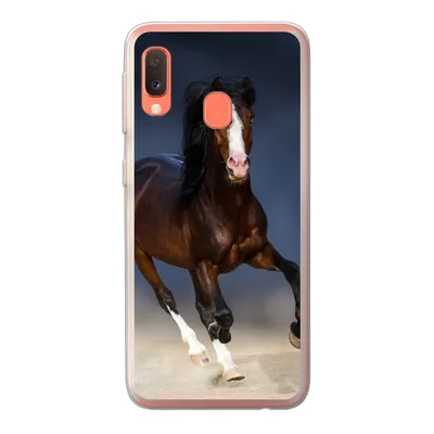 Produktbild von MuchoWow® Handyhülle Schutzhülle Hülle für Samsung Galaxy A20e Pferde - Tiere - Sand Silikon Softcase Handy Hülle - Abdeckung