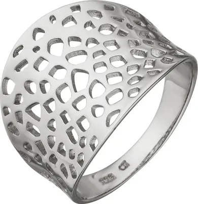 Produktbild von Gr. 50 Damen Ring breit 925 Sterling Silber Silberring
