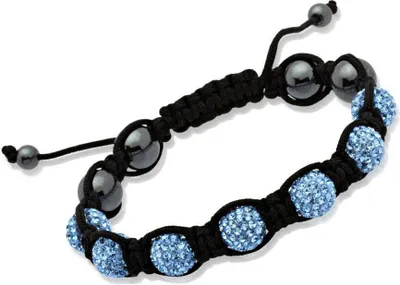 Produktbild von Glücksarmband blaue Kristalle & Hämatit TXB0011