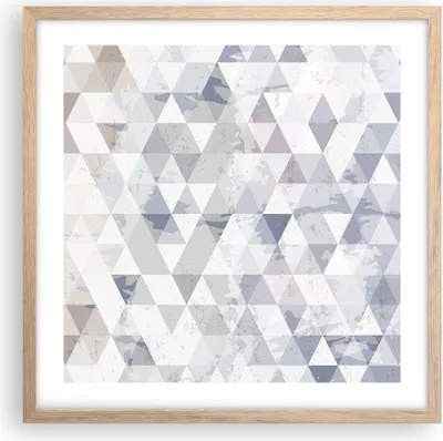Produktbild von Gerahmtes Poster - Rahmen in heller Eiche - Abstraktion modern - 50x50 cm - Wand Bild - Wanddeko - Wandbilder - Wandposter - Bilderrahmen - Bilder - Kunstdruck - Wandbild - P2NAC50x50-4075