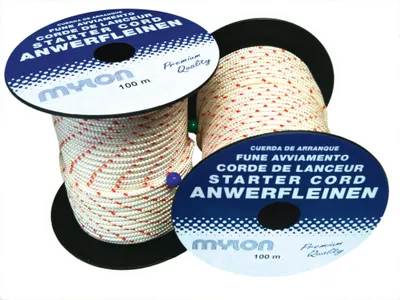 Wurfleine 100 m, 4,0 mm Nylon, Schwarz