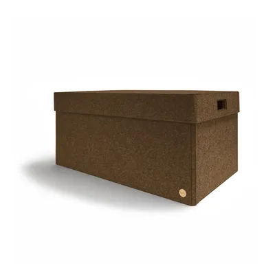 Produktbild von Aufbewahrungsbox CLASSIC Filz 75 x 48 x 36 cm mit Deckel in hellbraun meliert