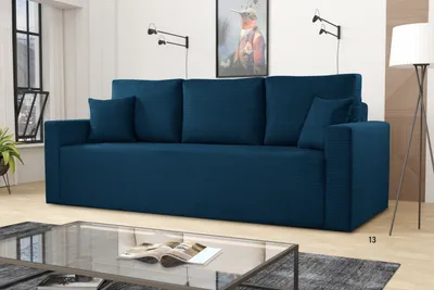 Produktbild von Sofa ZOOM mit Schlaffunktion und Bettkasten, DL-Automat, 3-Sitzer - Dunkelblau