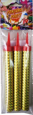 Zdjęcie produktu dla RAPPA Fontanna imprezowa złota 12cm, 3szt. w torbie