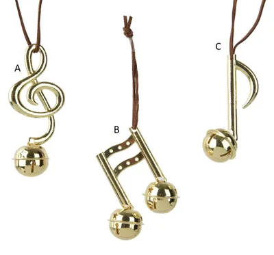Obrázok produktu pre Vánoční ozdoba MUSIC, 10 cm, 3 druhy, KSD