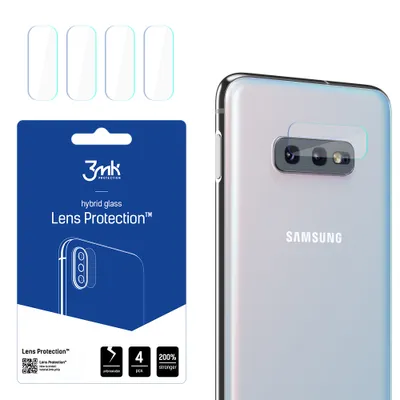 Produktbild von 3mk Hybridglas Lens Protection für Samsung Galaxy S10e Kamera Objektiv Kameralinse 0,16mm 6H (4 Stück)