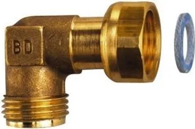 Image de Coude Gaz M/f 15x21 Dipra Raccord Gaz Universel, Mâle/femelle - Dipra