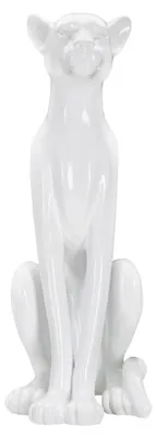 Immagine prodotto di Mauro Ferretti figura leopardata seduta 27x38x74 cm bianco