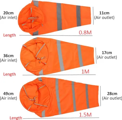 Obrázek produktu pro Větrovka s reflexními proužky Venkovní taška na měření větru Oxford Cloth Windsock