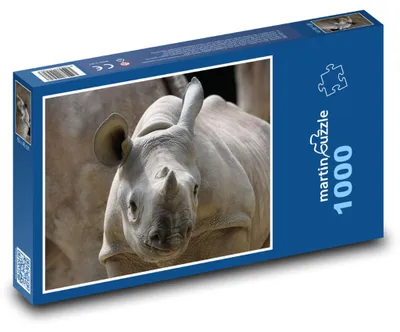Obrázok produktu pre martinpuzzle – Puzzle 1000 – Nosorožec – mláda, zoo