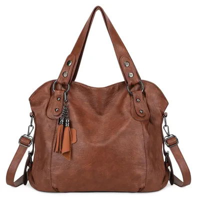 Image de Sac bandoulière en cuir synthétique Damen, grande capacité