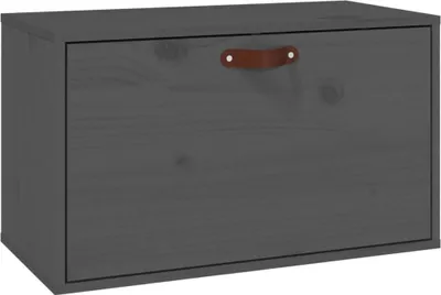 Obrázek produktu pro vidaXL Nástěnná skříň šedá 60x30x35 cm Borovicový masiv