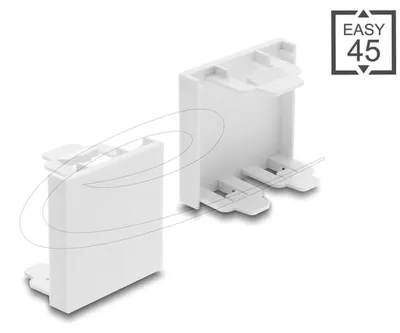 Produktbild von DELOCK Easy 45 Modul-Blindblende 45 x 45 mm weiß