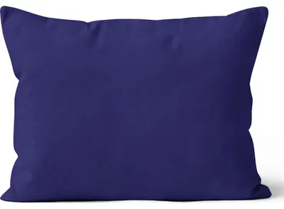 Imagen del producto de Funda de almohada de microfibra, 50x70 cm, azul oscuro