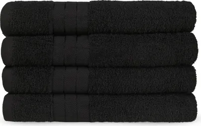 Obrázek produktu pro Muller Textiles 1000.04.93, Černá, Bavlna, 4 kusů, 500 g/m², 50 x 100 cm