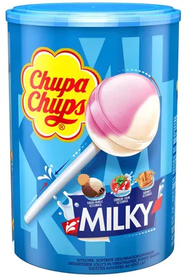 Productafbeelding van Chupa Chups Melk Lolly, Milky Lolly, 100 stuks