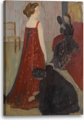 Produktbild von Leinwandbild (40x60cm): Maurice Denis - L'ESSAYAGE, echter Holz-Keilrahmen inkl. Aufhänger, handgefertigt in Deutschland