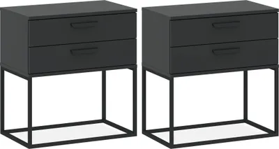 Produktbild von Nachttisch RECTUS 2-er Set, Nachtschrank, Modern, 39x60cm