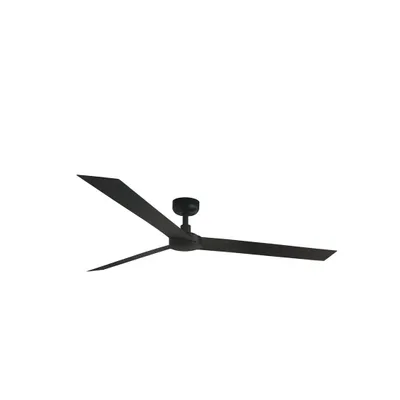 Image de Ventilateur de plafond à basse consommation avec télécommande Cruiser XL Noir 160 cm