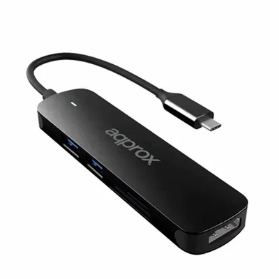Zdjęcie produktu dla 5-portowy hub usb 3.0 typu c czarny ok