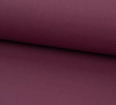 Produktbild von Baumwollstoff Popeline Meterware uni aubergine – breit, weich 1,50m