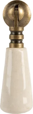 Produktbild von Clayre & Eef Türknauf 2x2x7 cm Beige Keramik