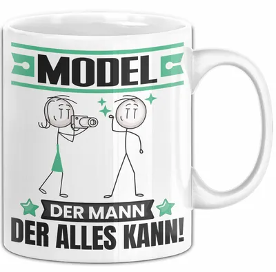 Produktbild von Model Tasse Geschenk für Model Der Mann Der Alles Kann Geschenkidee zum Geburtstag (Weiß)