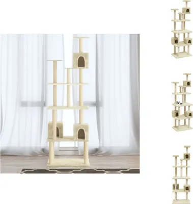 Obrázok produktu pre vidaXL Škrabadlo so sisalovými škrabadlami krémové 188 cm - Škrabadlá