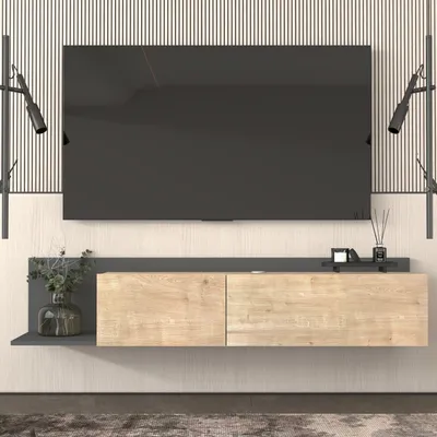 Produktbild von Brandloop TV-Lowboard hängend 167 cm, Eichenoptik-Anthrazit